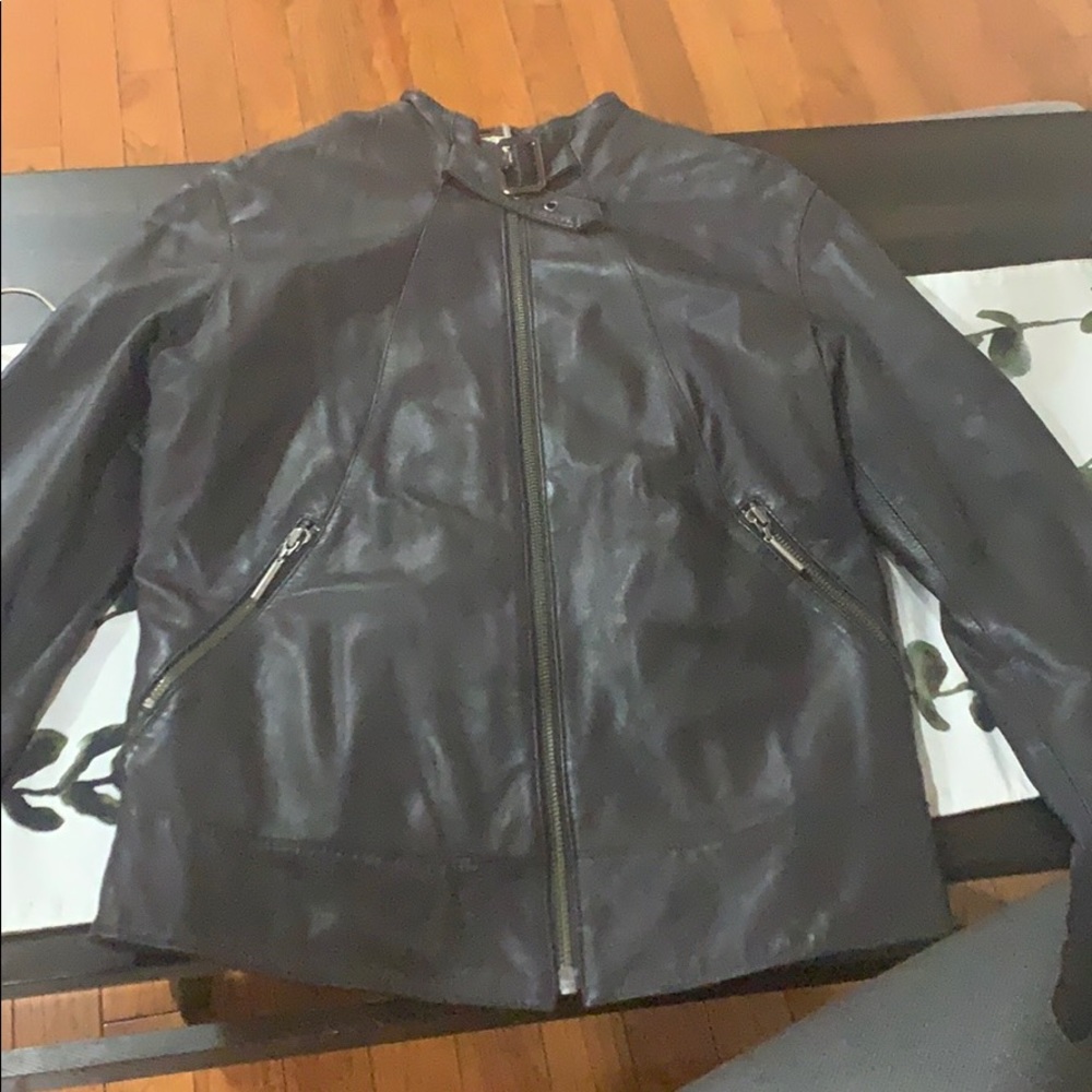 Authentic Top gun brown leather jacket